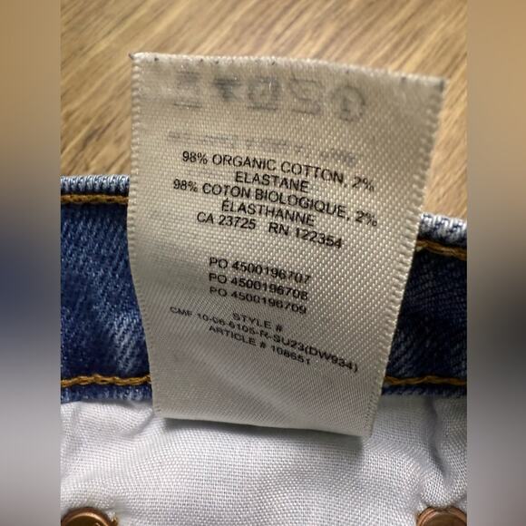 Aritzia Denim Forum The Arlo Hi-Rise Straight Distressed Jeans Size 25 - Picture 8 of 11